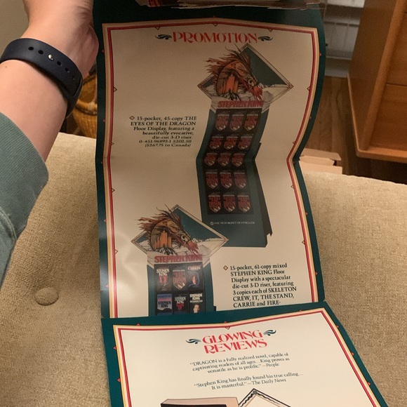 The Eyes of the Dragon Stephen King Promo Pieces Poster, pop up & window decal - Picture 3 of 7